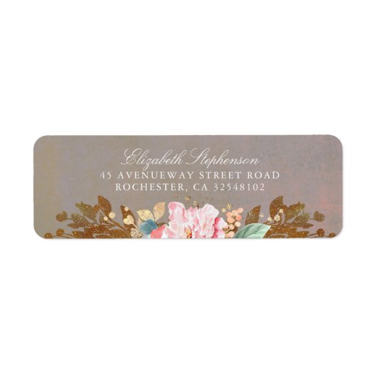 midzomer bruiloft bloemenbruiloft etiket (Voorkant)