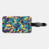 Midzomer Camo Pattern Bagagelabel (Achterkant horizontaal)