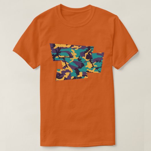 Midzomer Camo Pattern Blown Pixel T-shirt (Design voorkant)