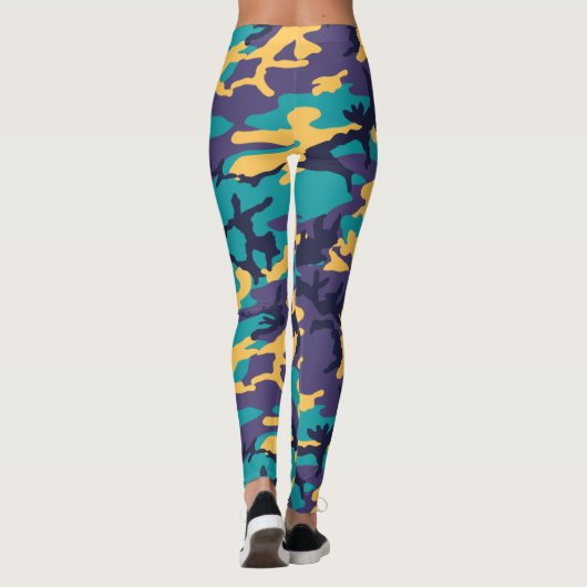 Midzomer Camo Pattern Leggings (Achterkant)
