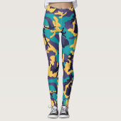 Midzomer Camo Pattern Leggings (Voorkant)