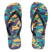 Midzomer Camo Pattern Teenslippers (Voetbed)