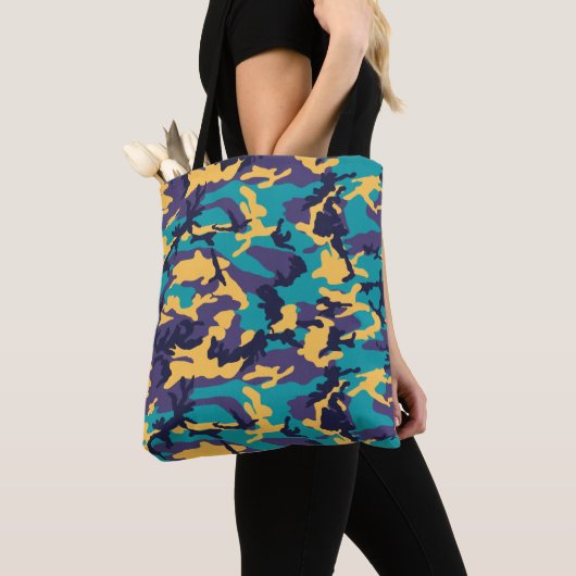 Midzomer Camo Pattern Tote Bag (Dichtbij)