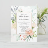 Midzomer Elegant Waterverf Floral Vrijgezellenfees Kaart (Staand voorkant)