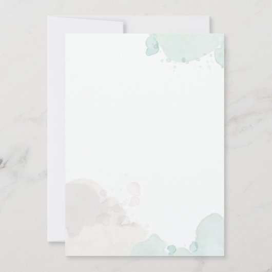 Midzomer Elegant Waterverf Floral Vrijgezellenfees Kaart (Achterkant)