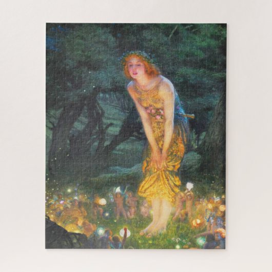 Midzomer Eve (1908) door Edward Robert Hughes Legpuzzel (Verticaal)
