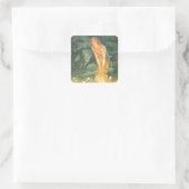 Midzomer Eve airy Circle Vierkante Sticker (Tas)
