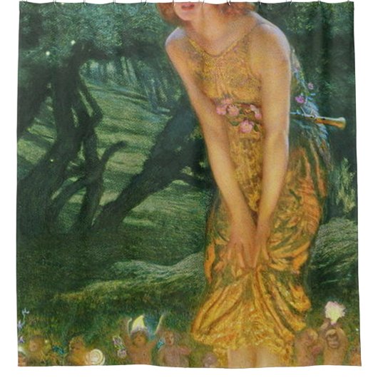 Midzomer Eve Edward Robert Hughes 1908 Douchegordijn (Voorkant)