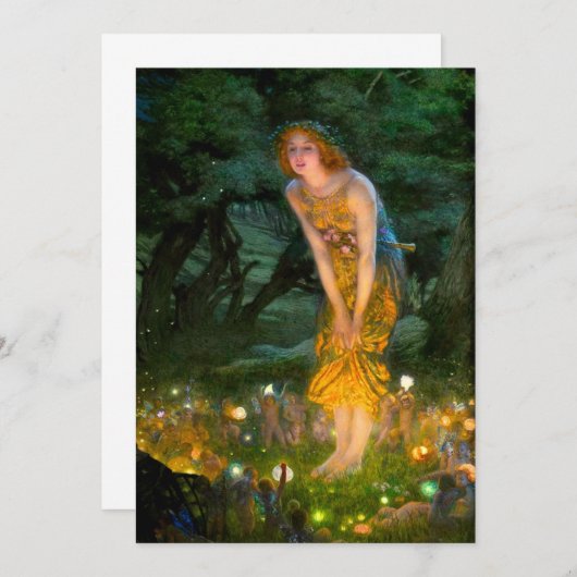 Midzomer Eve Edward Robert Hughes Aankondiging (Voorkant / Achterkant)