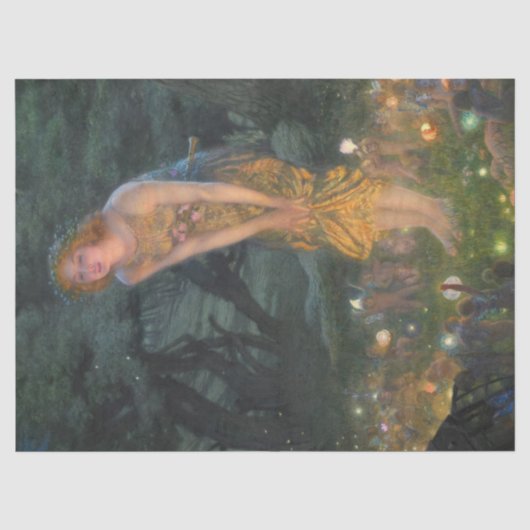 Midzomer Eve Edward Robert Hughes Decoupage Tissuepapier (Voorkant)