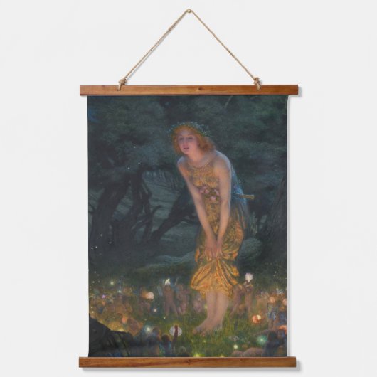 Midzomer Eve Edward Robert Hughes Fairies Fantasy Hangend Wandkleed (Voorkant)