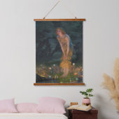 Midzomer Eve Edward Robert Hughes Fairies Fantasy Hangend Wandkleed (Slaapkamer)