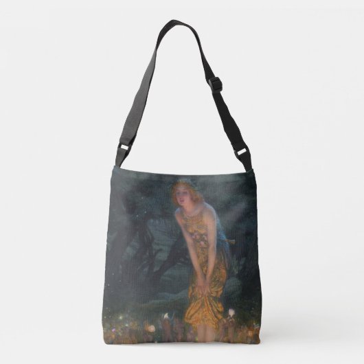 Midzomer Eve Edward Robert Hughes feeën fantasie Crossbody Tas (Achterkant)