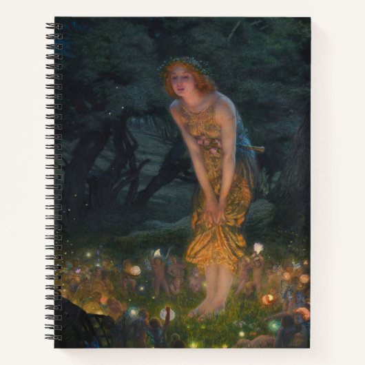 Midzomer Eve Edward Robert Hughes feeën fantasie Notitieboek (Voorkant)