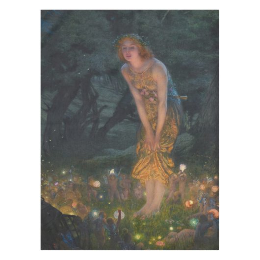 Midzomer Eve Edward Robert Hughes feeën fantasie Tafelkleed (Voorkant)