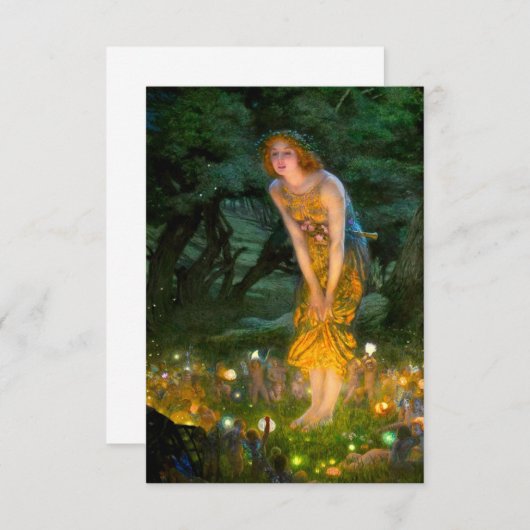 Midzomer Eve Edward Robert Hughes Kaart (Voorkant / Achterkant)