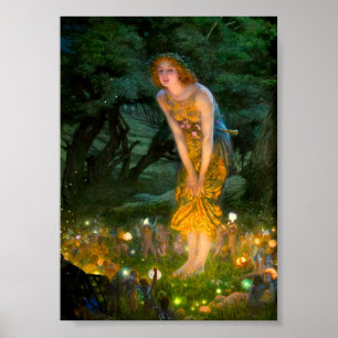 Midzomer Eve Edward Robert Hughes Poster