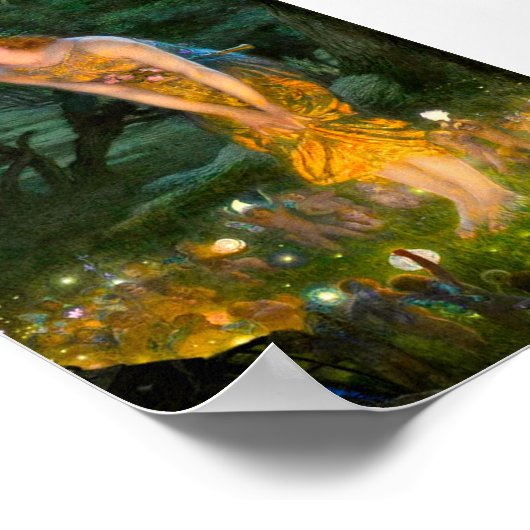 Midzomer Eve Edward Robert Hughes Poster (Hoek)