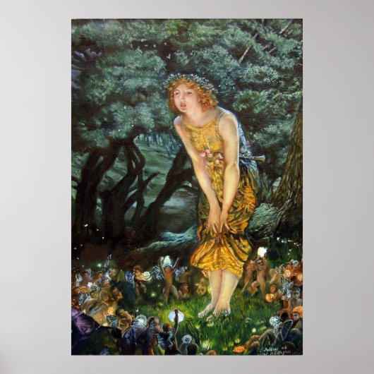 Midzomer Eve, Edward Robert Hughes Poster (Voorkant)