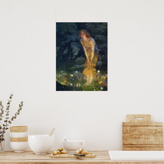 Midzomer Eve pre-Raphaelite Art-afdrukken Poster (Keuken)