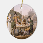 Midzomer Eve uit het graf "Costume of Yorkshire" Keramisch Ornament (Links)