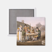 Midzomer Eve uit het graf "Costume of Yorkshire" Magneet (Voorkant / Achterkant)