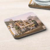 Midzomer Eve uit het graf "Costume of Yorkshire" Onderzetter (Linkerzijde)