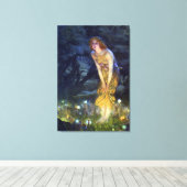 Midzomer Eve van Edward Robert Hughes Canvas Afdruk (Insitu (Houten vloer))