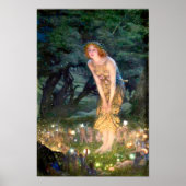 Midzomer Eve van Edward Robert Hughes Poster (Voorkant)