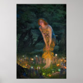 Midzomer Eve van Edward Robert Hughes Poster (Voorkant)