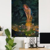 Midzomer Eve van Edward Robert Hughes Poster (Thuiskantoor)