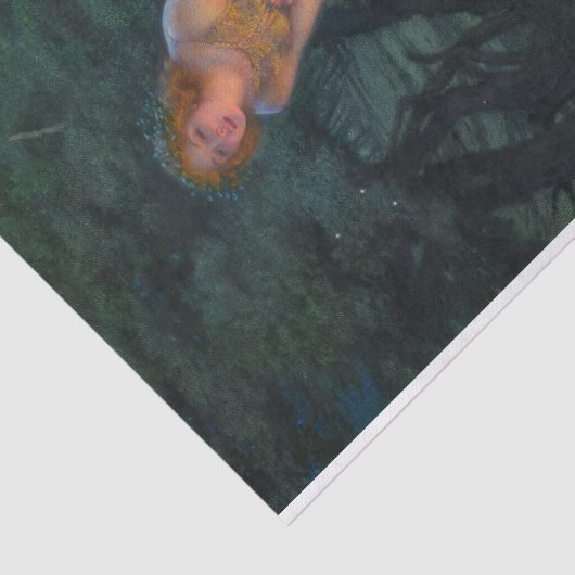 Midzomer Eve van Edward Robert Hughes Tissuepapier (Detail)