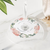 Midzomer Floral | Aangepaste bruiloft Wijnglaslabel