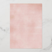 Midzomer Floral | BABY SHOWER Folie Uitnodiging (Achterkant)