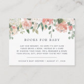Midzomer Floral Book Request Baby shower Kaart (Voorkant)