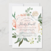 Midzomer Floral Bridal Shower Kaart (Voorkant)