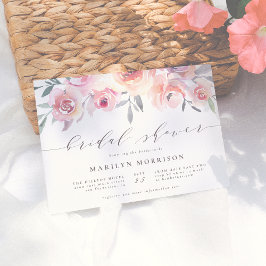 Midzomer Floral Elegant Waterverf Vrijgezellenfees Uitnodiging Briefkaart