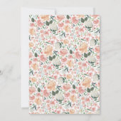 Midzomer Floral Foto Save the Date Kaart (Achterkant)