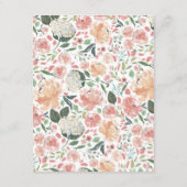 Midzomer Floral | Kaart gastgegevens (Achterkant)