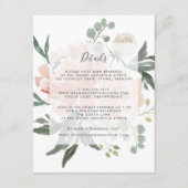 Midzomer Floral | Kaart gastgegevens (Voorkant)