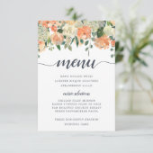 Midzomer Floral Menu Kaart (Staand voorkant)
