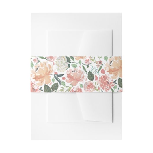 Midzomer Floral Patterned Uitnodigingen Wikkel (Voorkant Voorbeeld)