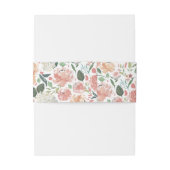 Midzomer Floral Patterned Uitnodigingen Wikkel (Achterkant Voorbeeld)