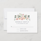 Midzomer Floral RSVP-kaart RSVP Kaartje (Voorkant)