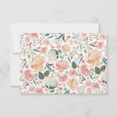 Midzomer Floral RSVP-kaart RSVP Kaartje (Achterkant)
