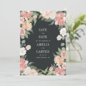 Midzomer Floral sparen de Datum Kaart (Staand voorkant)