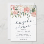 Midzomer Floral | Uitnodiging voor een Lingerie Sh (Voorkant)