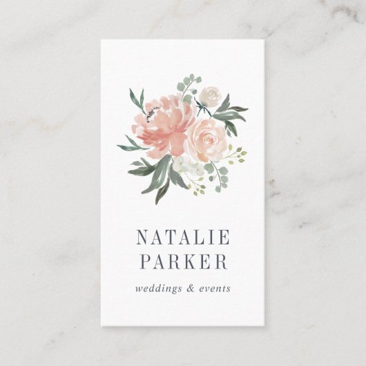 Midzomer Floral | Verticaal Visitekaartje (Voorkant)