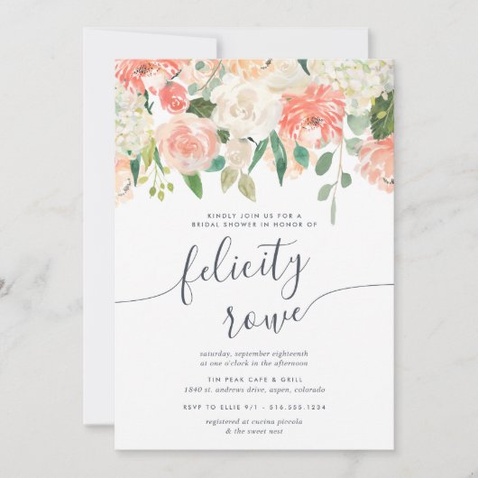 Midzomer-Floral-Vrijgezellenfeest Kaart (Voorkant)