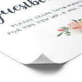 Midzomer Floral Weddenschap Poster (Hoek)